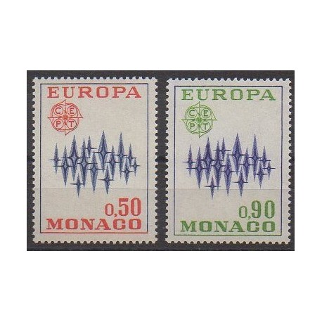 Monaco - 1972 - No 883/884 - Europa