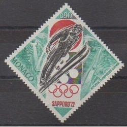 Monaco - 1972 - No 882 - Jeux olympiques d'hiver