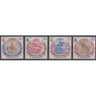 Acheter cette série de timbres de Monaco de l'année 1972 (No 890/893).