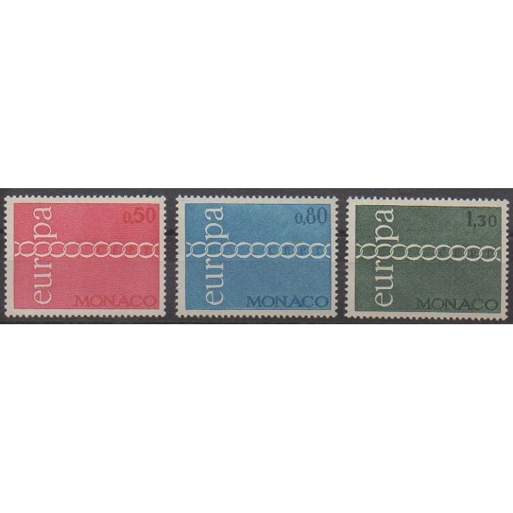 Buy this set of stamps of Monaco of the year 1971 (Nb 863/865).