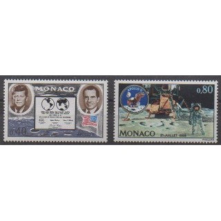 Acheter cette série de timbres de Monaco de l'année 1970 (No 829/830).