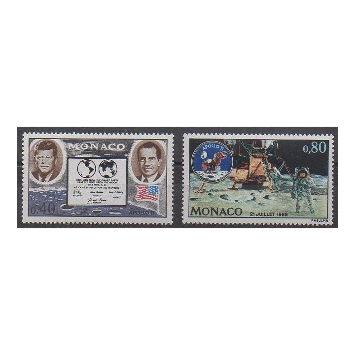 Buy this set of stamps of Monaco of the year 1970 (Nb 829/830).