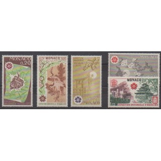 Buy this set of stamps of Monaco of the year 1970 (Nb 822/826).