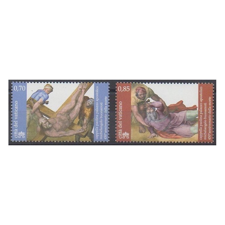 Acheter cette série de timbres du Vatican de l'année 2014 (No 1678/1679).
