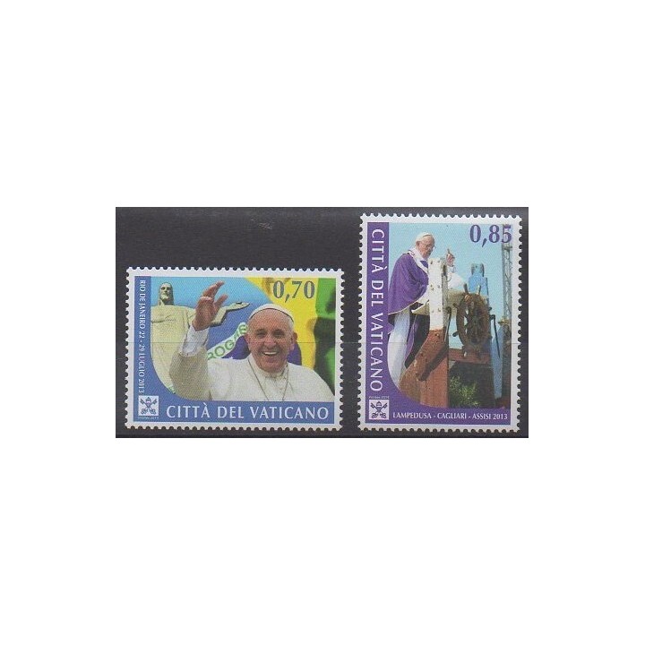 Acheter cette série de timbres du Vatican de l'année 2014 (No 1676/1677).