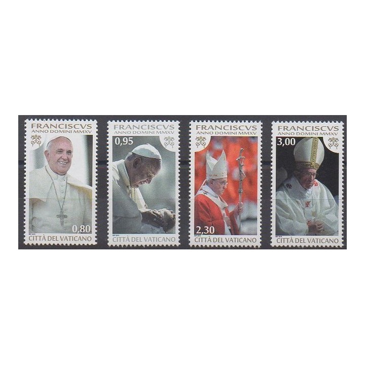 Acheter cette série de timbres du Vatican de l'année 2015 (No 1680/1683).