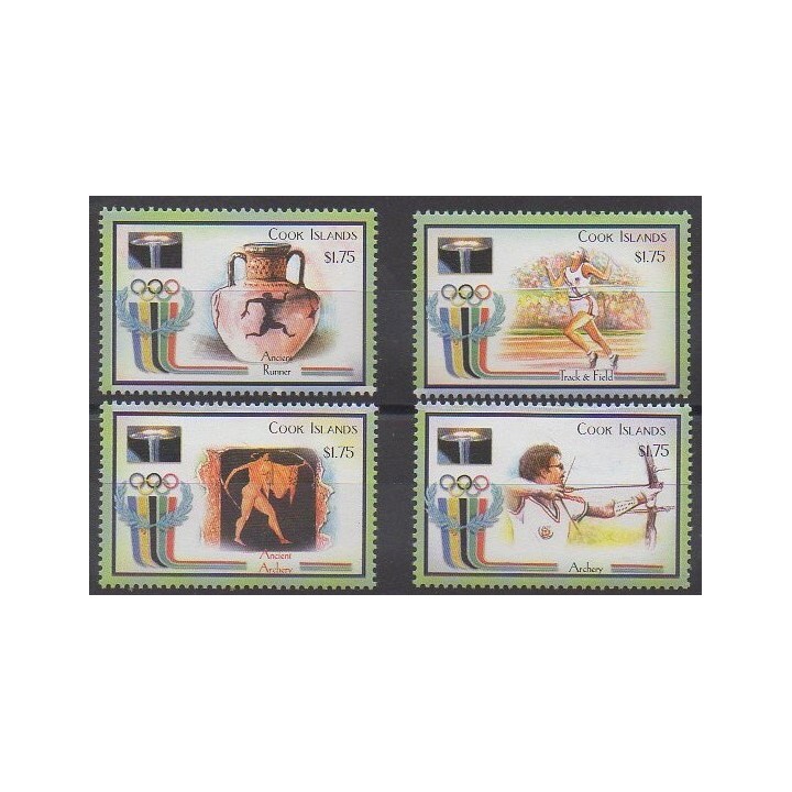 Acheter cette série de timbres des îles  Cook  de l'année 2000 (No 1185/1188).