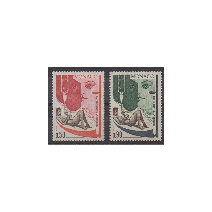 Acheter cette série de timbres de Monaco de l'année 1972 (No 903/904).