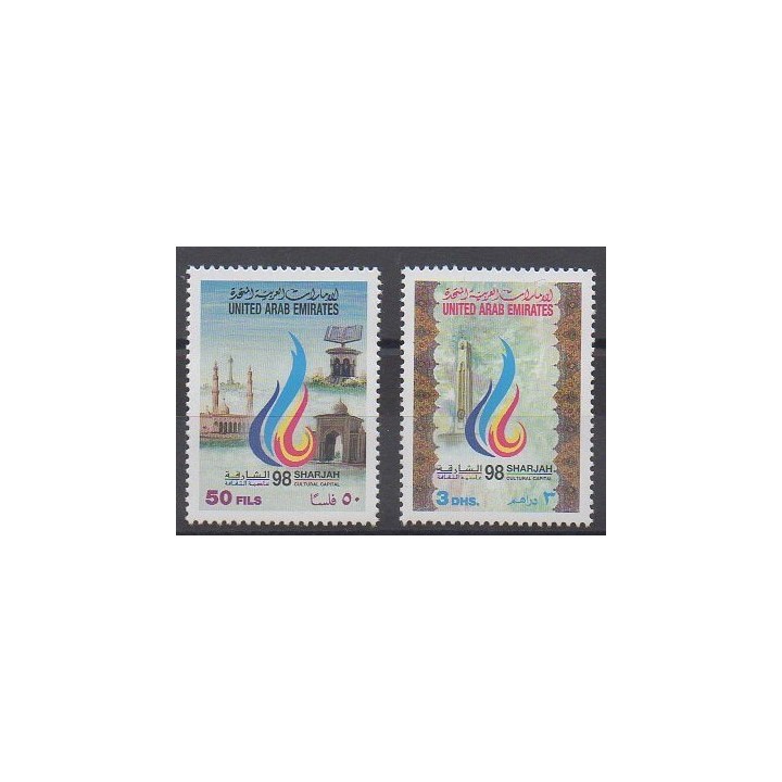 Acheter cette série de timbres des Emirats arabes unis de l'année 1998 (No 569/570).