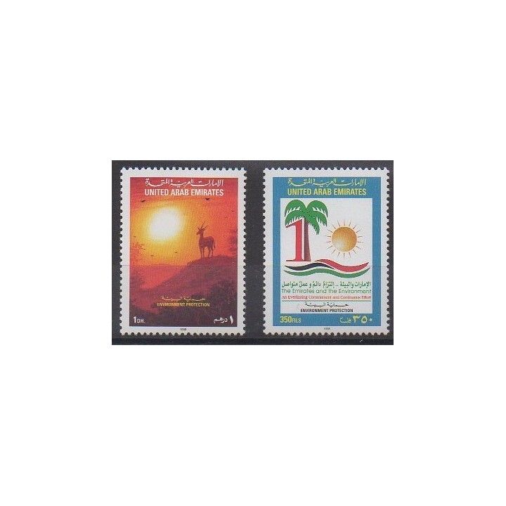 Buy this set of stamps of United Arab Emirates of the year 1998 (Nb 571/572).