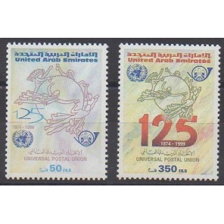 Acheter cette série de timbres des Emirats arabes unis de l'année 1999 (No 601/602).