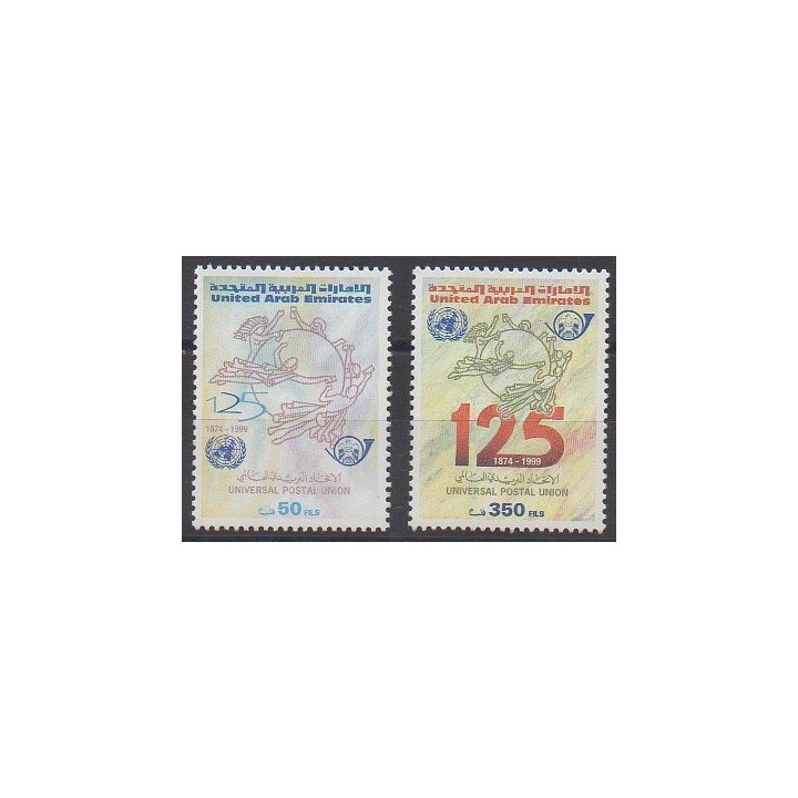 Buy this set of stamps of United Arab Emirates of the year 1999 (Nb 601/602).