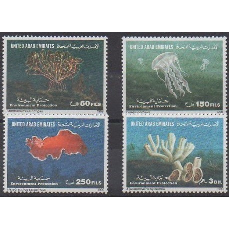 United Arab Emirates - 1999 - Nb 603/606 - Sea animals - Environment