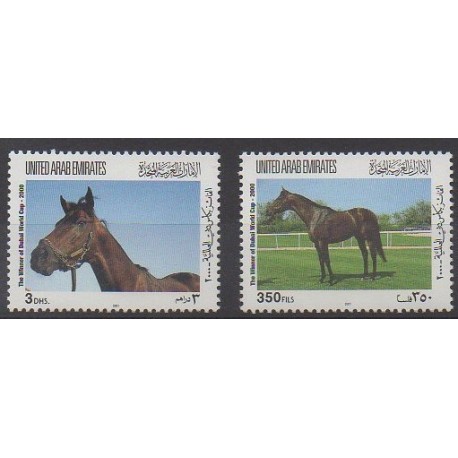 Emirats arabes unis - 2001 - No 637/638 - Chevaux