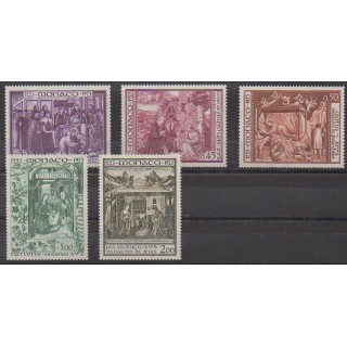 Acheter cette série de timbres de Monaco de l'année 1973 (No 934/938).