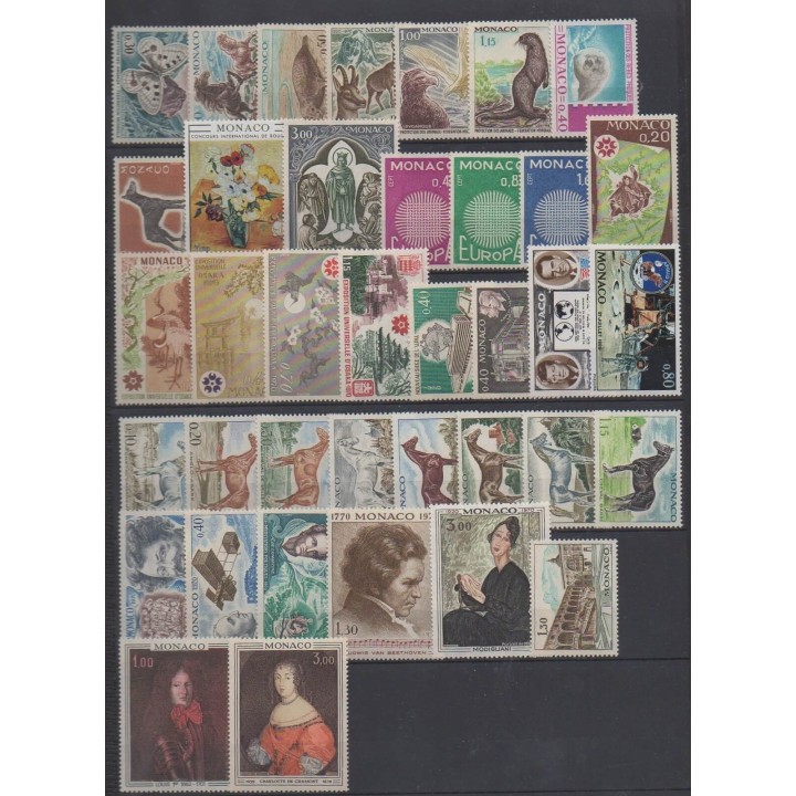 Buy the stamps of Monaco of the year 1970 (Nb 809/846).