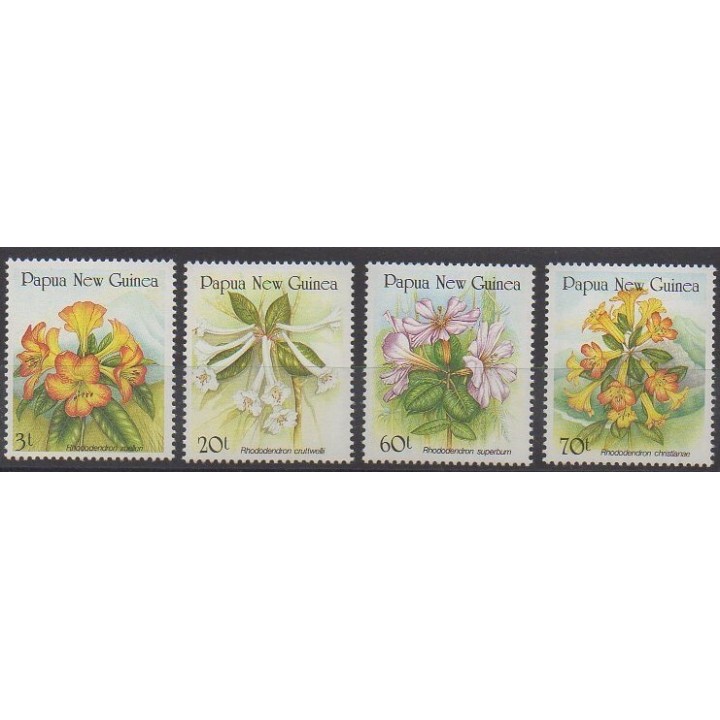 Acheter cette série de timbres de Papouasie-Nouvelle-Guinée de l'année 1989 (No 579/582).