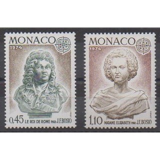 Buy this set of stamps of Monaco of the year 1974 (Nb 957/958).