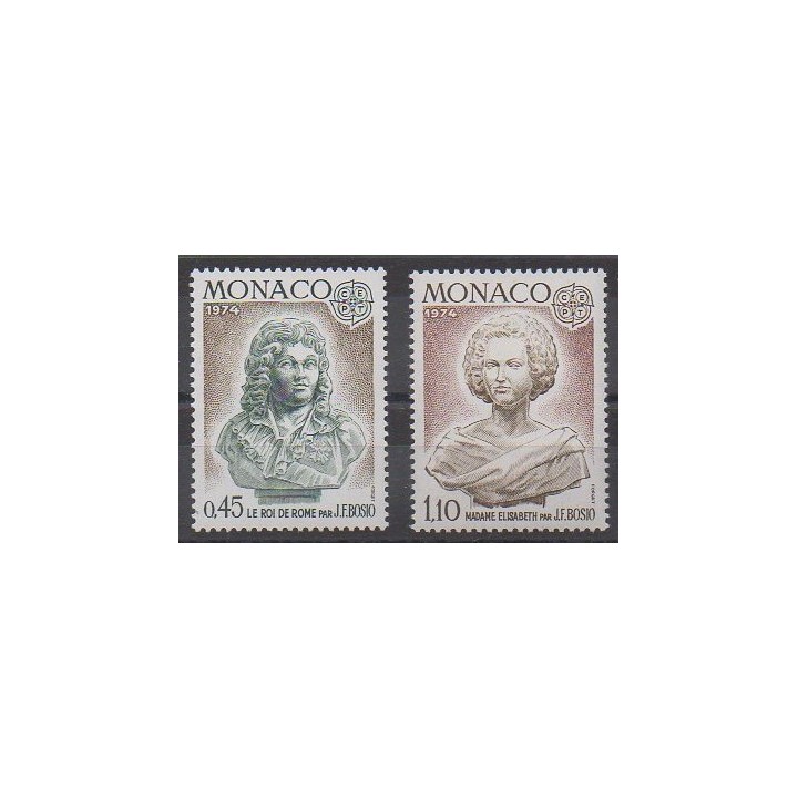 Acheter cette série de timbres de Monaco de l'année 1974 (No 957/958).