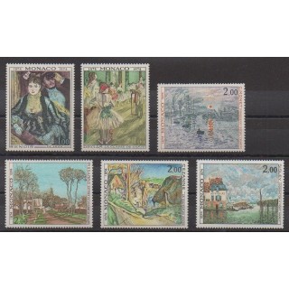 Acheter cette série de timbres de Monaco de l'année 1974 (No 967/972).