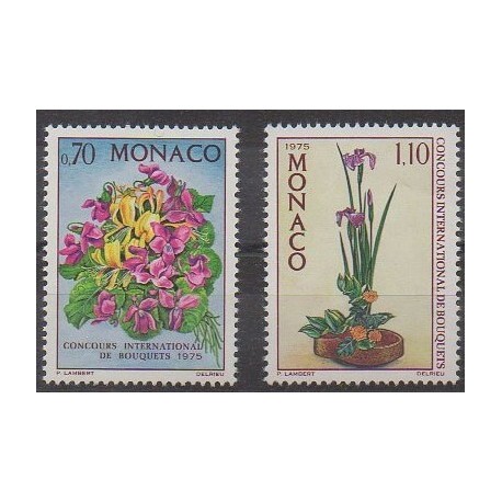 Monaco - 1974 - Nb 984/985 - Flowers