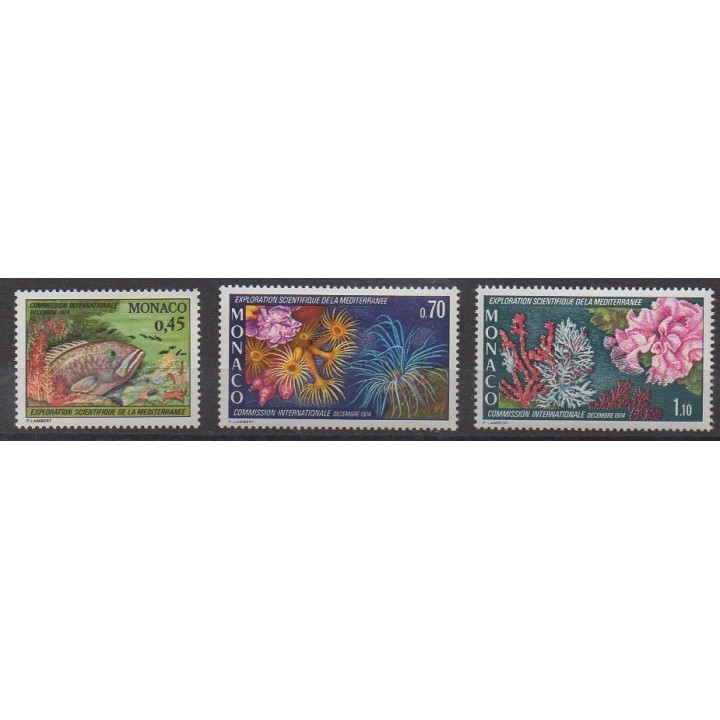 Buy this set of stamps of Monaco of the year 1974 (Nb 981/983).