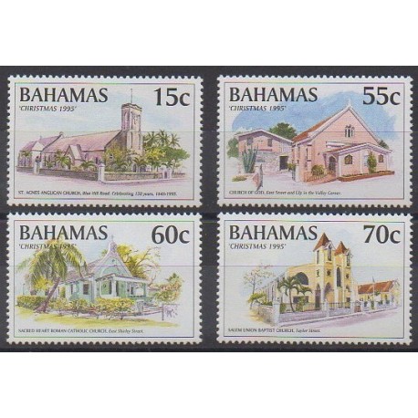 Bahamas - 1995 - No 868/871 - Églises