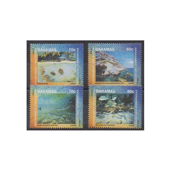 Acheter cette série de timbres des Bahamas de l'année 1999 (No 1013/1016).