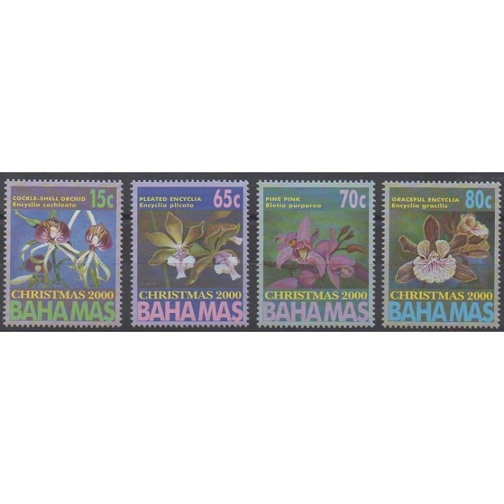 Acheter cette série de timbres des Bahamas de l'année 2000 (No 1047/1050).