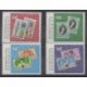 Bahamas - 1993 - Nb 791/794 - Royalty - Stamps on stamps