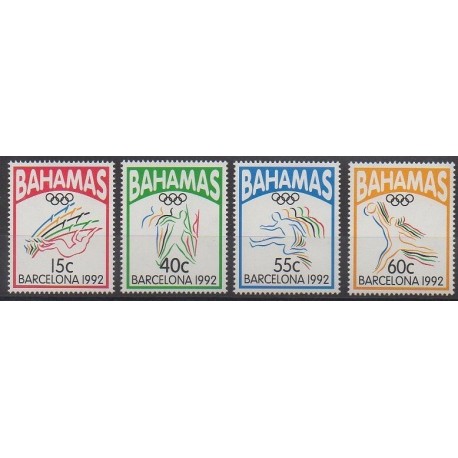 Bahamas - 1992 - No 773/776 - Jeux Olympiques d'été