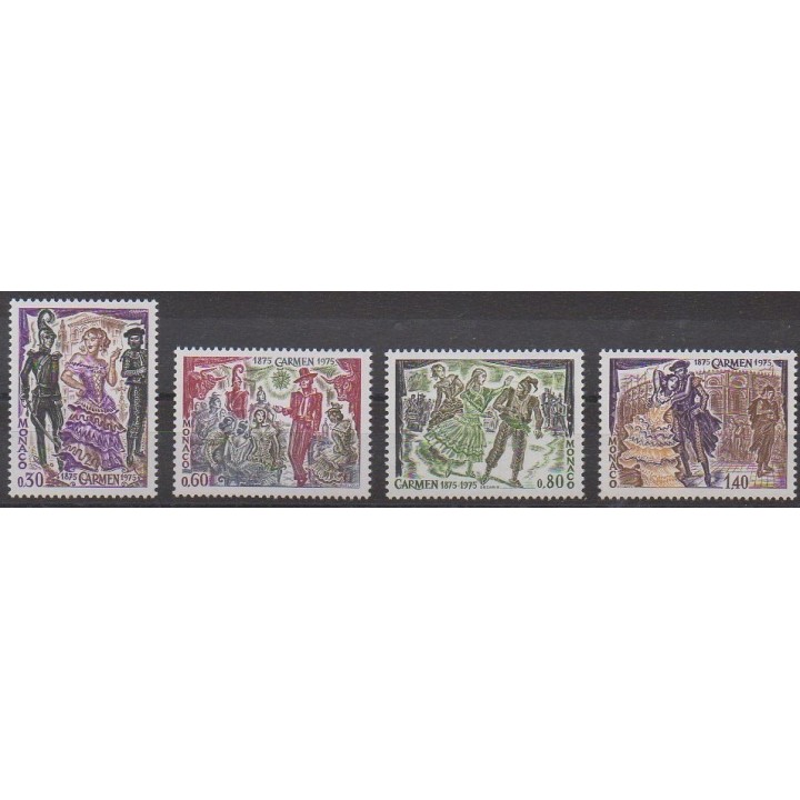 Acheter cette série de timbres de Monaco de l'année 1975 (No 1006/1009).