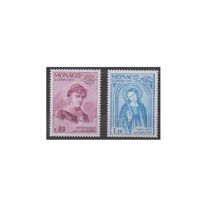 Buy this set of stamps of Monaco of the year 1975 (Nb 1003/1004).