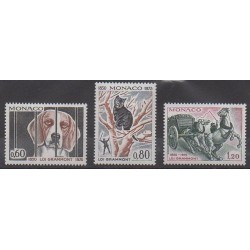 Monaco - 1975 - Nb 1031/1033 - Animals
