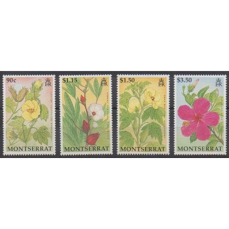 Montserrat - 1994 - Nb 822/825 - Flowers