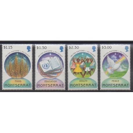 Montserrat - 1995 - No 861/864 - Nations unies