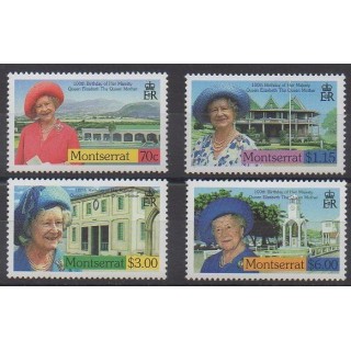 Acheter cette série de timbres de Montserrat de l'année 2000 (No 1031/1034).