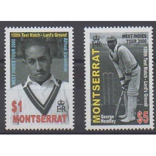Acheter cette série de timbres de Montserrat de l'année 2000 (No 1021/1022).