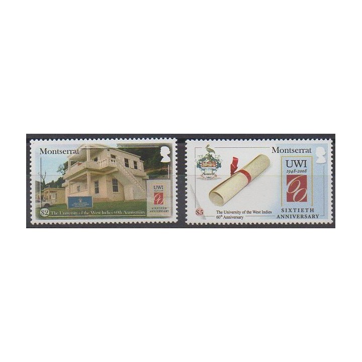 Buy this set of stamps of Montserrat of the year 2008 (Nb 1298/1299).