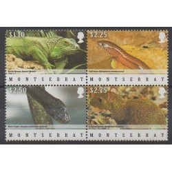 Montserrat - 2009 - Nb 1324/1327 - Reptils