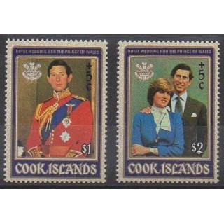 Acheter cette série de timbres des îles  Cook  de l'année 1981 (No 645/646).
