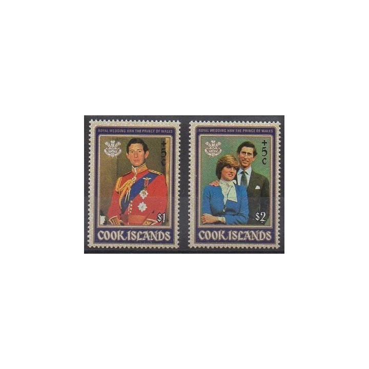 Acheter cette série de timbres des îles  Cook  de l'année 1981 (No 645/646).