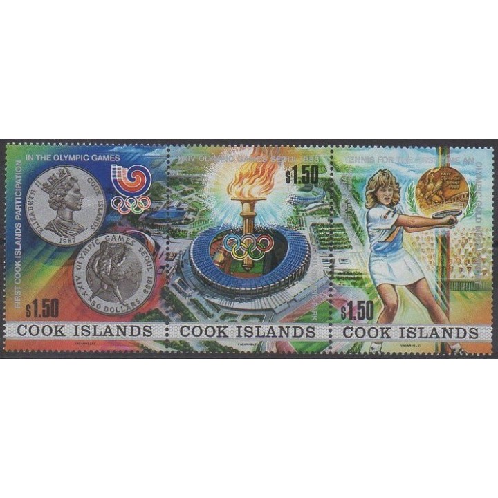 Buy this set of stamps of Cook Islands of the year 1988 (Nb 976/978).