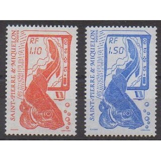 Acheter cette série de timbres de Saint-Pierre et Miquelon de l'année 1987 (No 480/481).