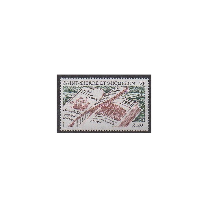 Buy this stamp of Saint-Pierre et Miquelon of the year 1986 (Nb 470).