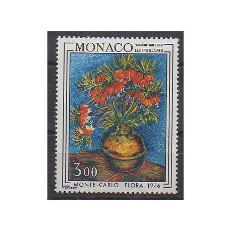 Monaco - 1976 - Nb 1056 - Flowers - Paintings
