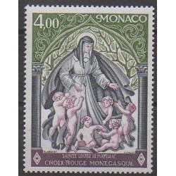 Monaco - 1976 - No 1064 - Santé ou Croix-Rouge - Religion