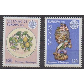 Buy this set of stamps of Monaco of the year 1976 (Nb 1062/1063).