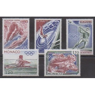 Buy this set of stamps of Monaco of the year 1976 (Nb 1057/1061).