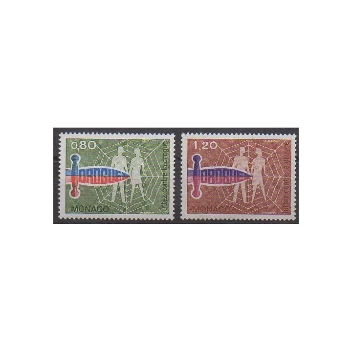 Buy this set of stamps of Monaco of the year 1976 (Nb 1074/1075).